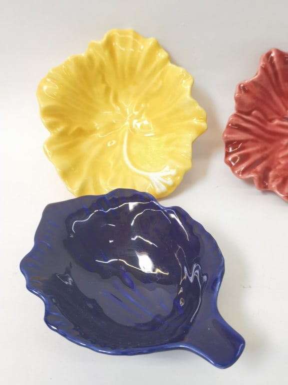 (3) Porcelain Leaf Dishes - 2