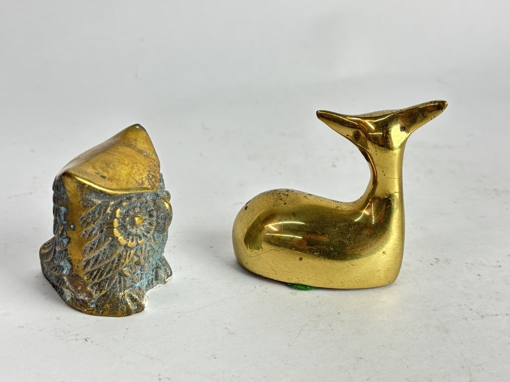 (2) Vintage Bronze Animals - 3