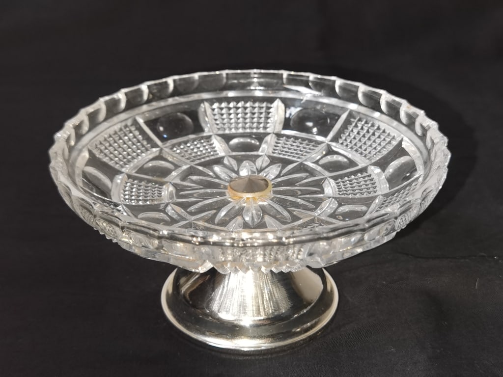 Vintage West Germany Crystal Compote (1 of 4)