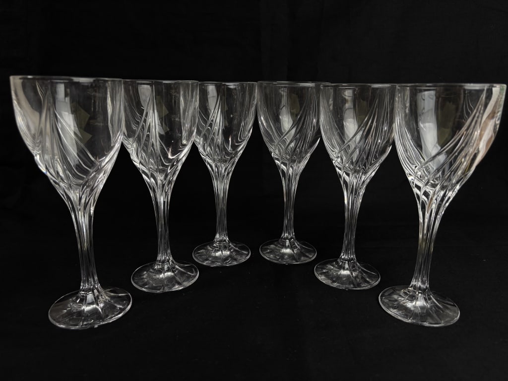 (6) Lenox Crystal Debut Wine Glasses (1 of 6)