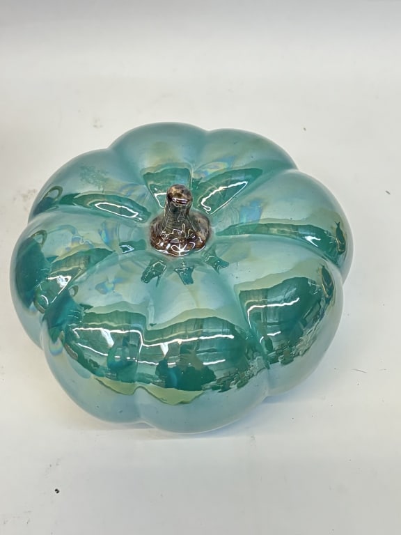 Green Porcelain Pumpkin - 2