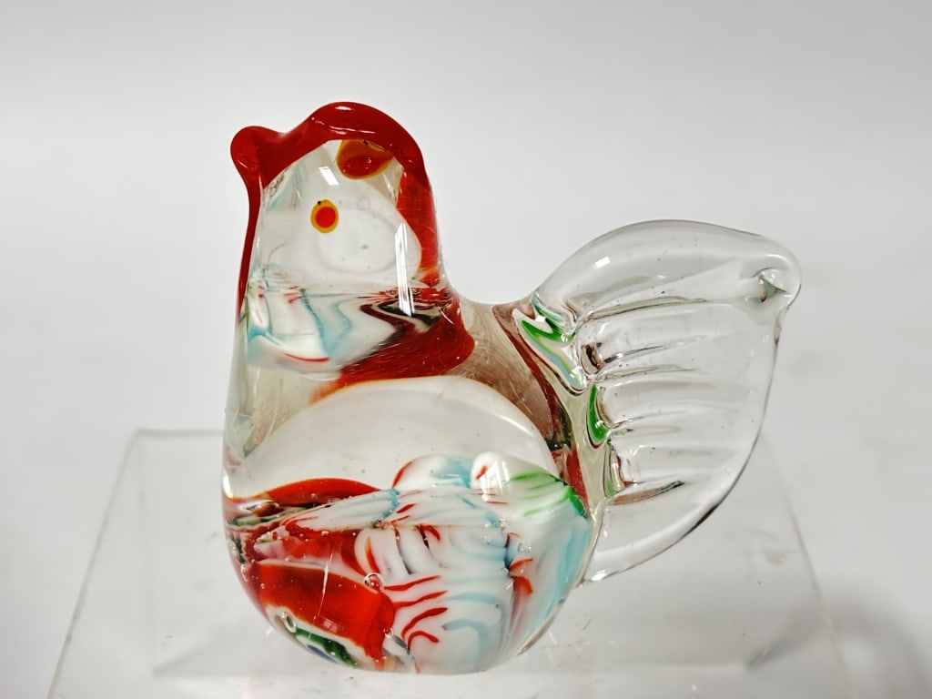 Vintage Murano Italy Millefiori Art Glass Bird (1 of 4)