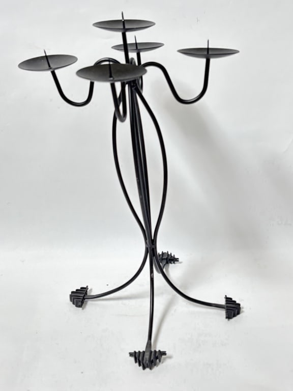 Metal Five-Head Candlestick - 3