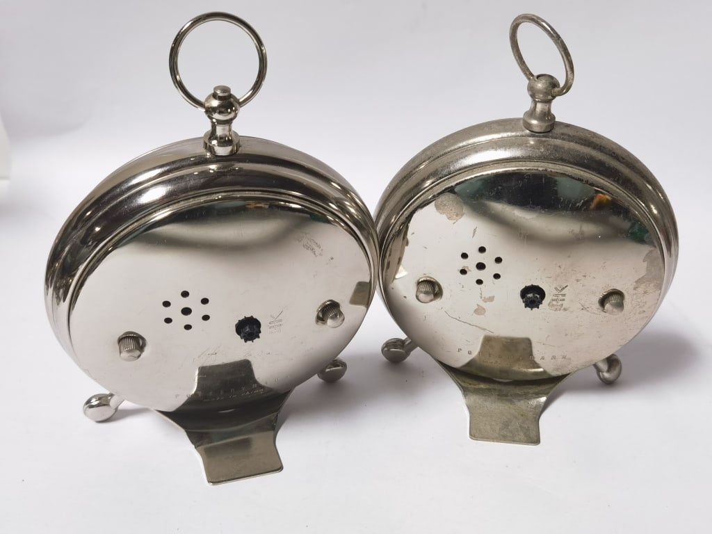 (2) Potterybarn Pocket Watch Style Table Clocks - 3