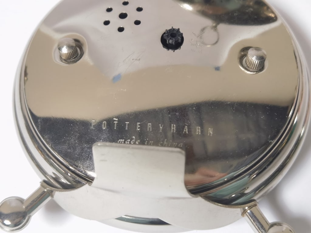 (2) Potterybarn Pocket Watch Style Table Clocks - 4