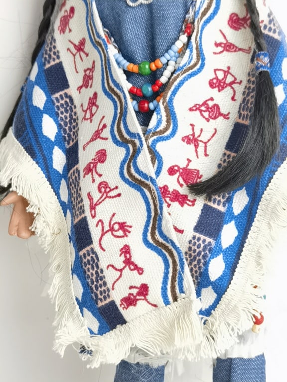 Vintage Native American Porcelain Doll - 3