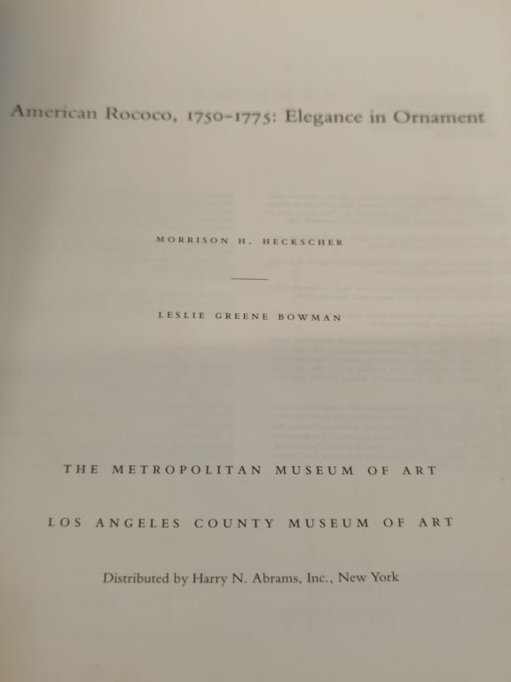 1992 American Rococo, 1750-1775 - 3