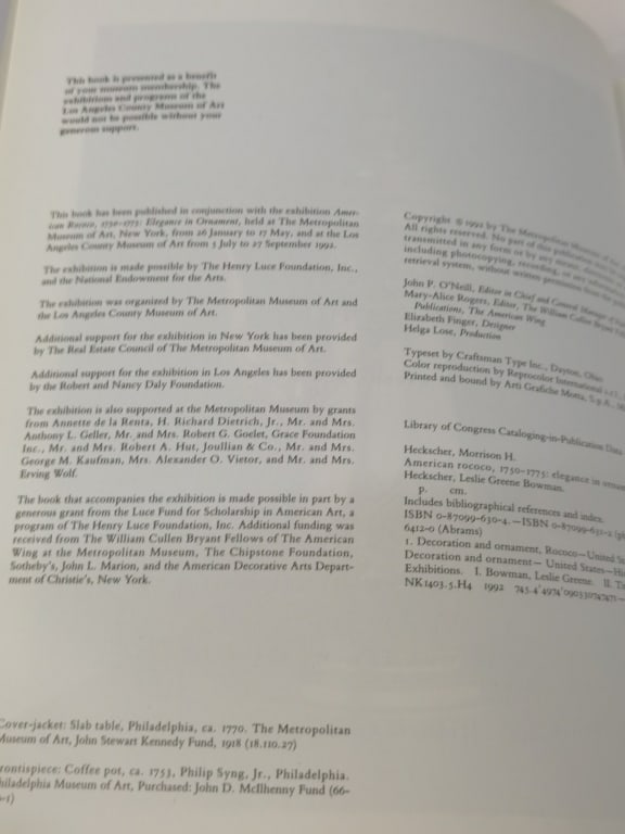 1992 American Rococo, 1750-1775 - 4