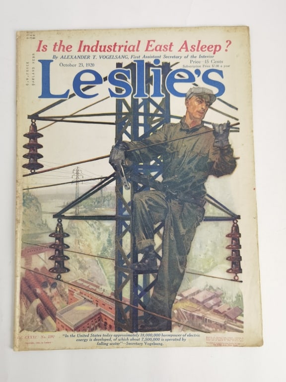 1920 Leslie's Weekly, Oct. Issue: 1920 Leslie's Weekly, Oct. Issue, 14in