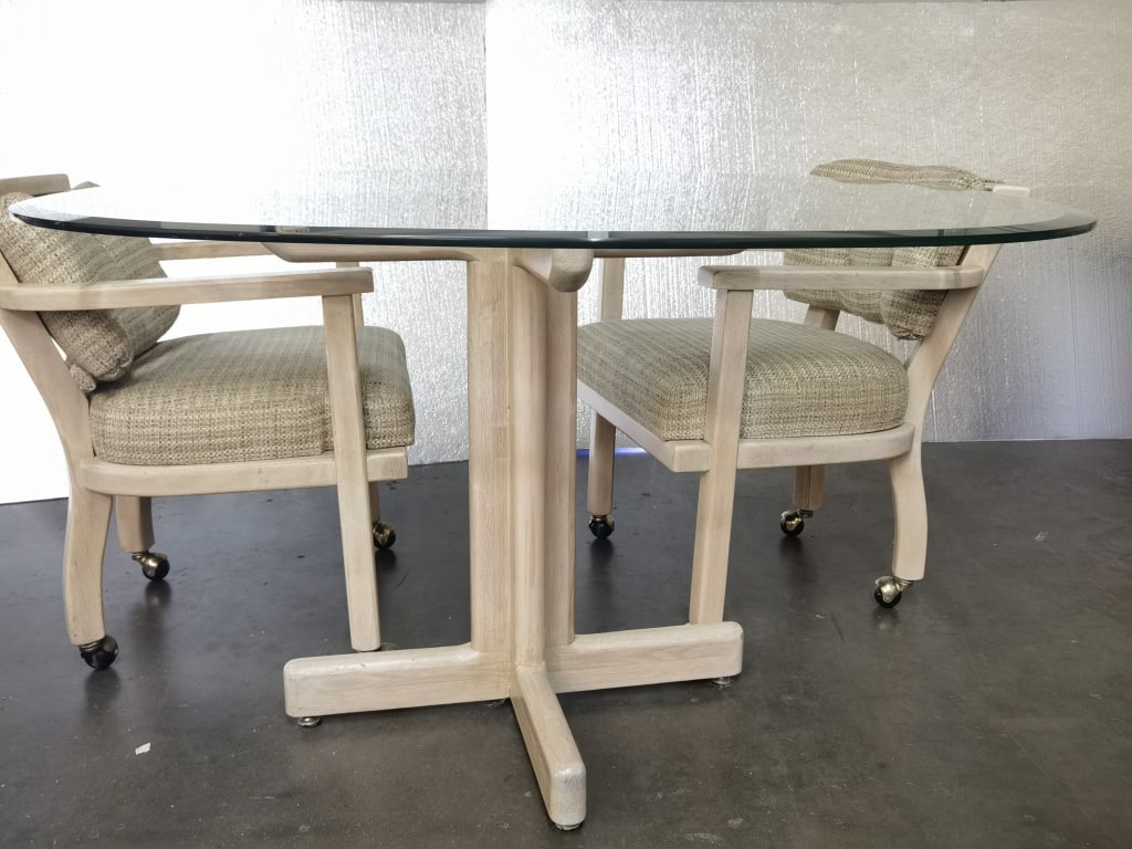 Mid-Century Modern Dining Table Set - 5