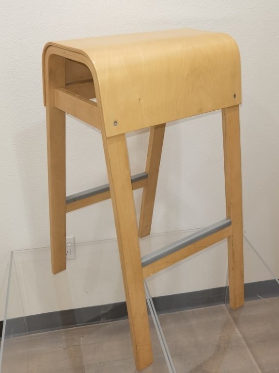 IKEA Salve Bar Stool by Ehlen Johansson: IKEA Salve Bar Stool by Ehlen Johansson, 31.5in by 20in by 17in