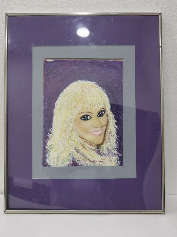 Multimedia Portrait Painting: Multimedia Portrait Painting, 20in by 16in