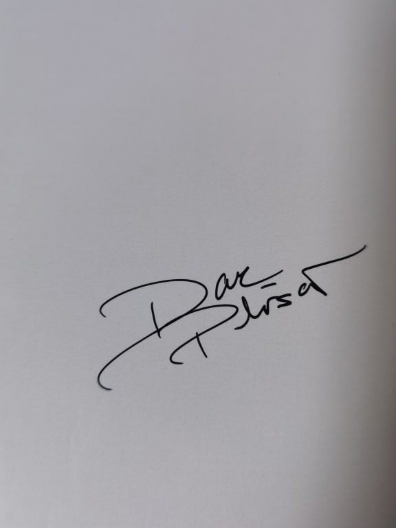 Signed Photo and Time Square Print - 3