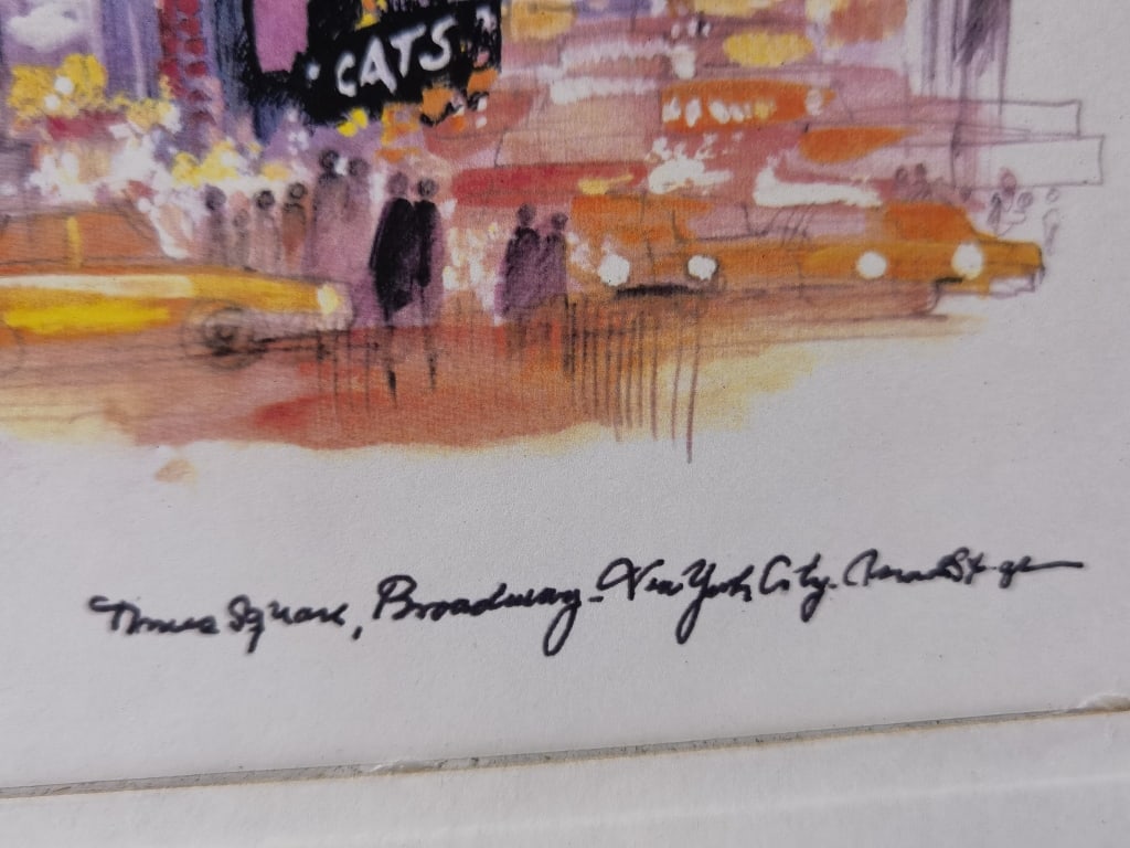 Signed Photo and Time Square Print - 5