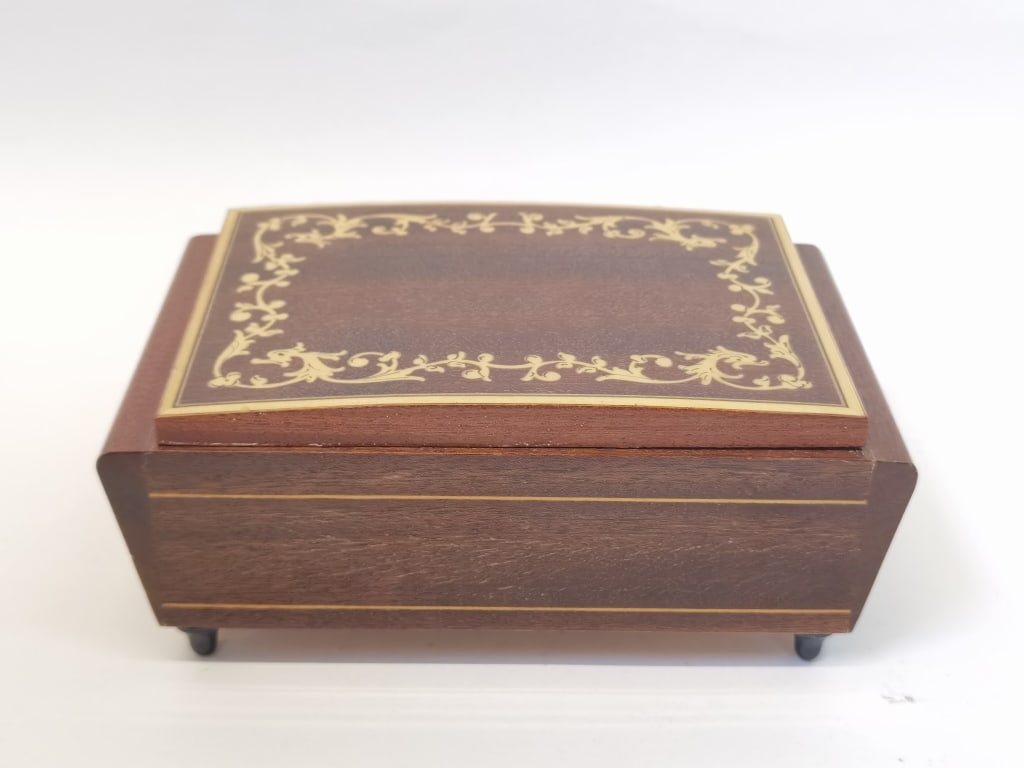 Vintage Rosewood Music Jewelry Box (1 of 5)
