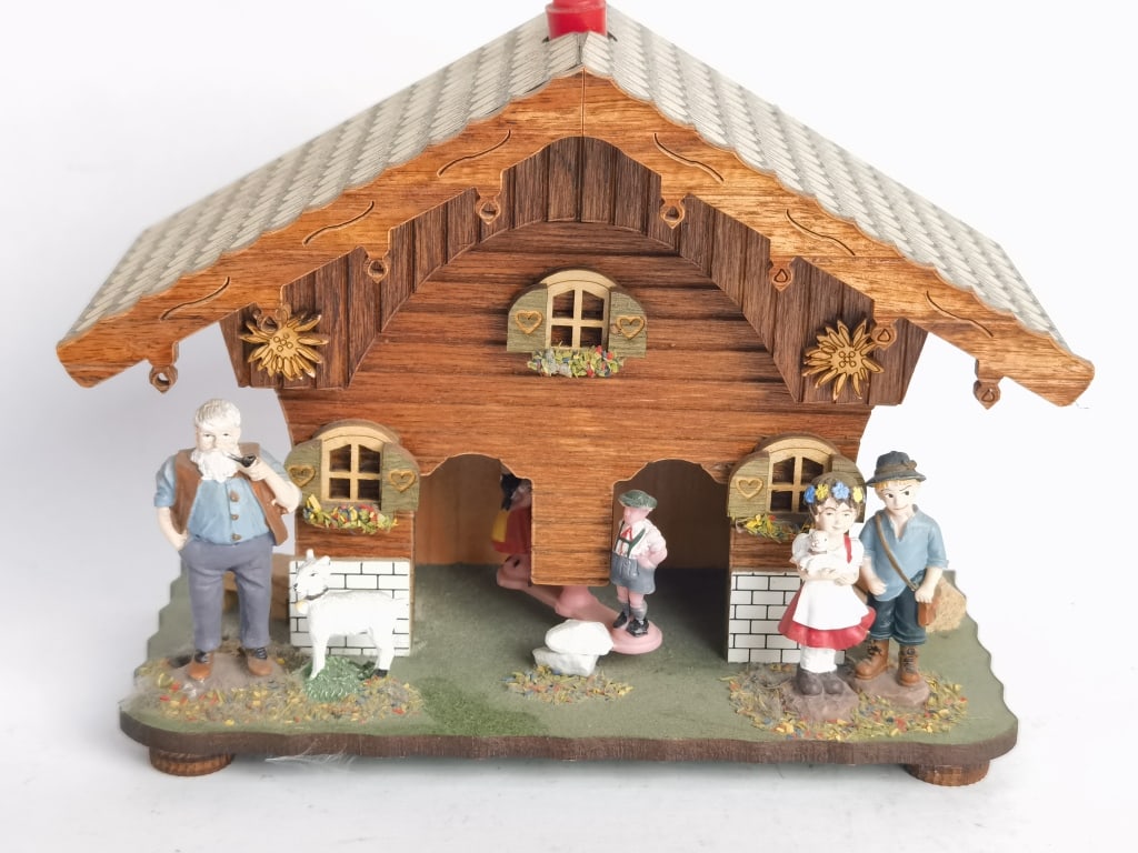 Trenkle German Black Forest Weather House: Trenkle German Black Forest Weather House, 6.25in by 5.25in