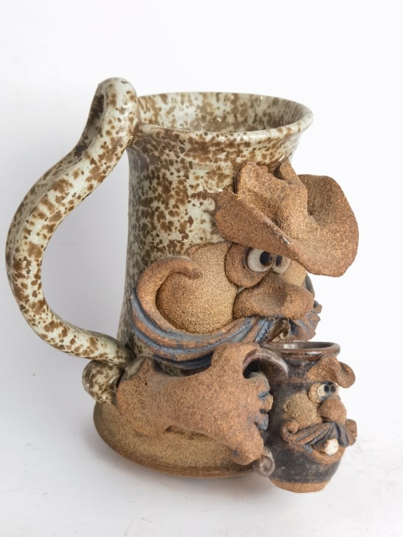 Vintage Robert Eakin Ceramic Ugly Face Mug (1 of 4)