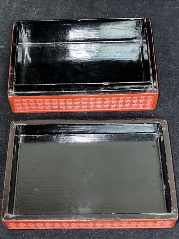 Qing Chinese Cinnabar Carved Box - 4