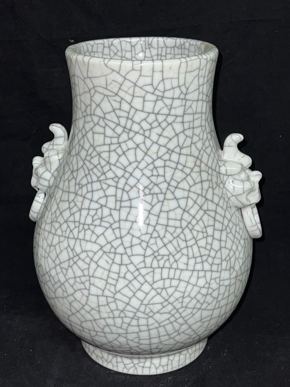 19-20th C. Chinese Porcelain Ge Glaze Zun Vase (1 of 5)