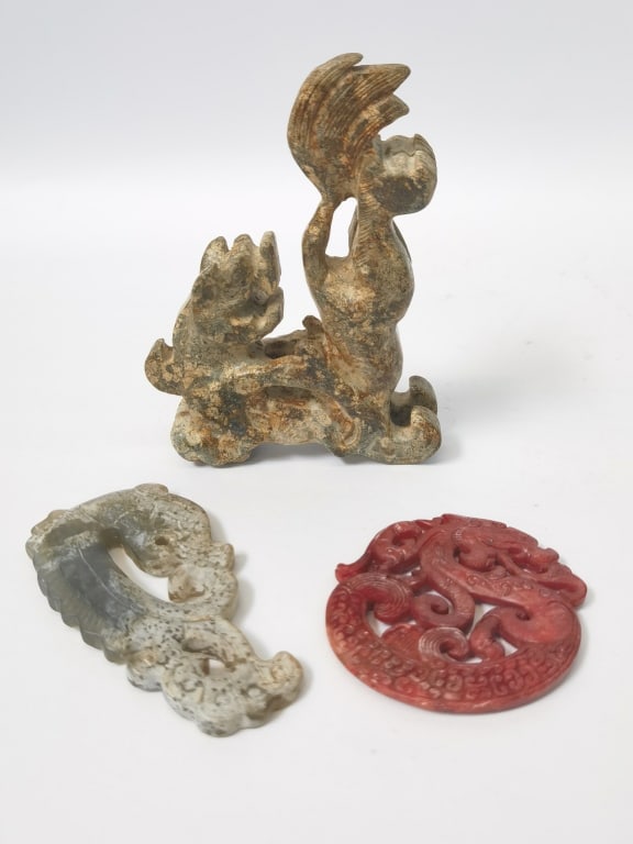 Group of Chinese Stone Carvings (1 of 3)