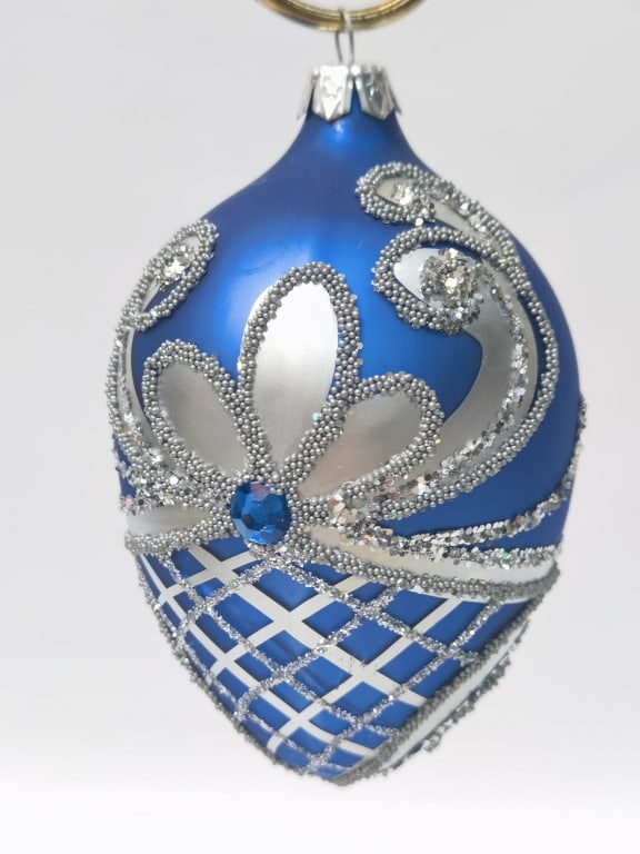 Blue Decorated Ornament - 2