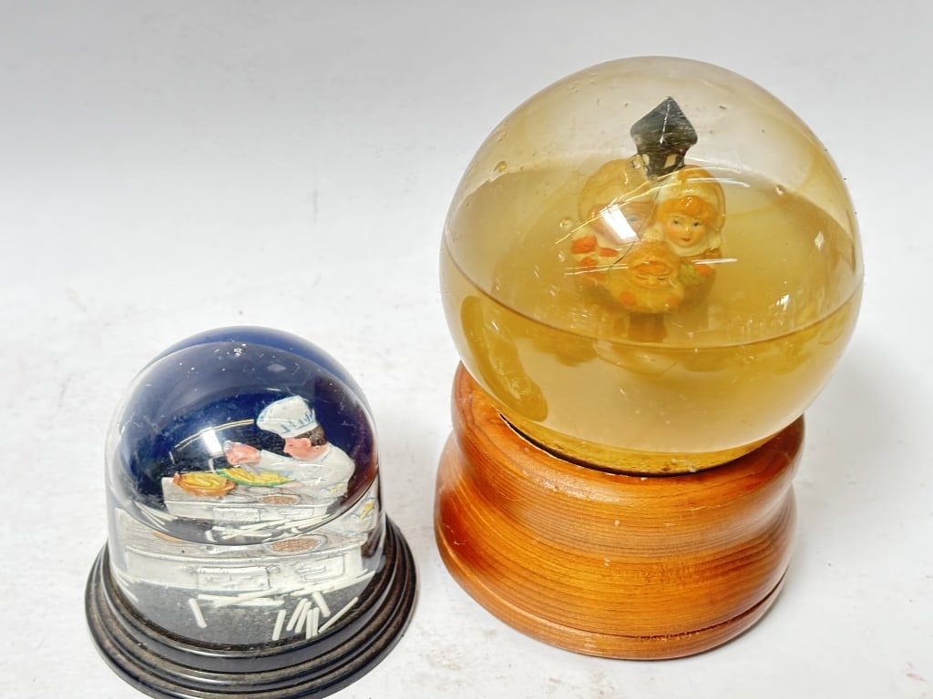 (2) Vintage Snow Globes - 2
