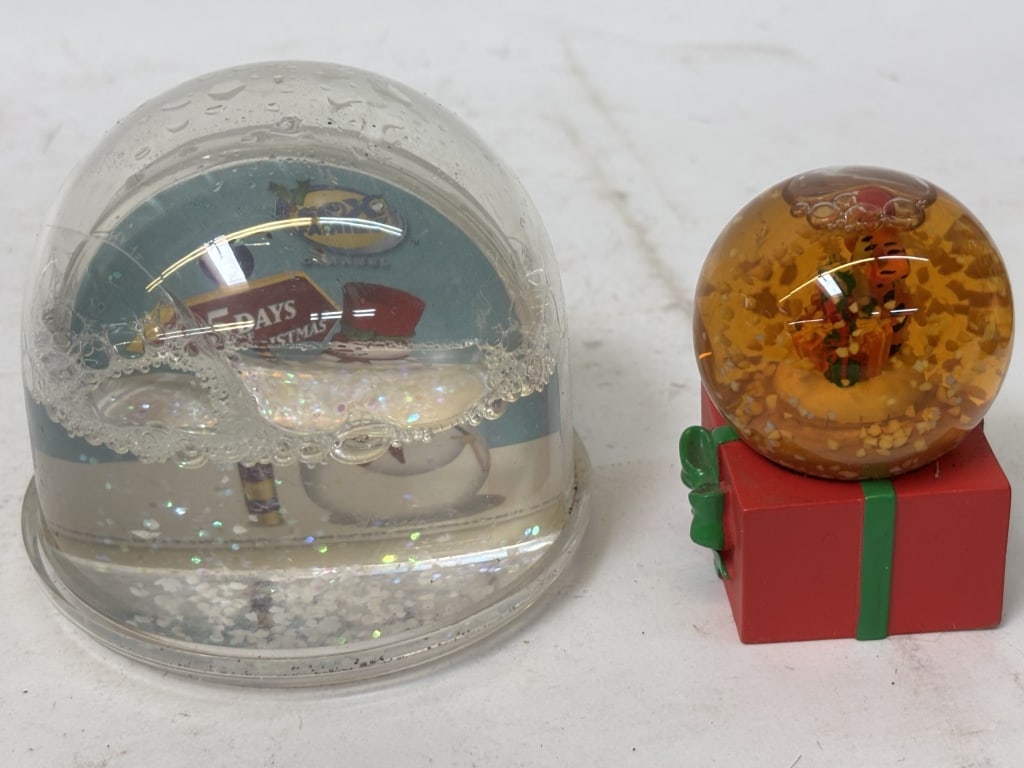(2) Vintage Snow Globes - 3