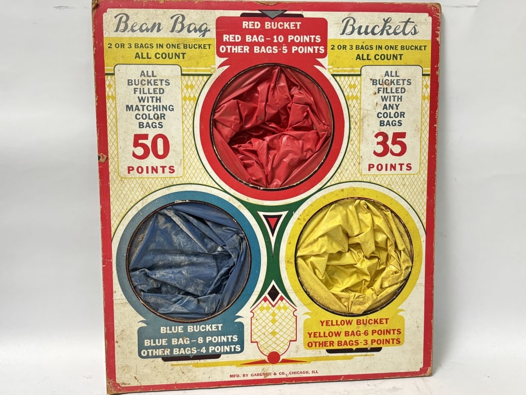 Vintage Bean Bag Buckets: Vintage Bean Bag Buckets, 14in