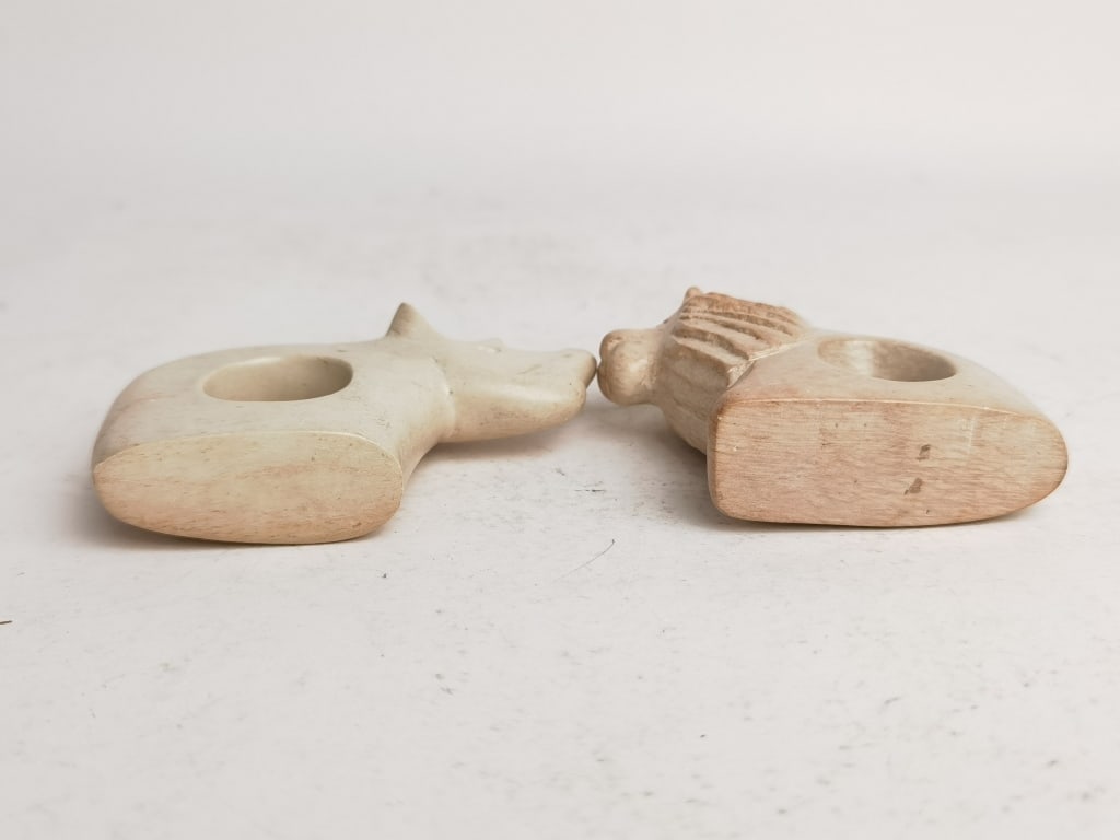 (2) Soapstone Carved Animals - 3