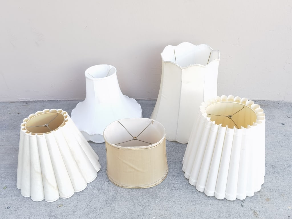 Group of Lamp Shades: Group of Lamp Shades, 21in