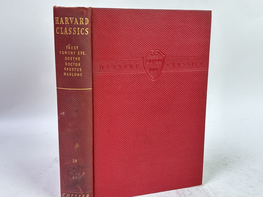 1937 Harvard Classics: Faust, Egmont Etc., Goethe: 1937 Harvard Classics: Faust, Egmont Etc., Goethe, Doctor, Faustus, Harlowe, Vol. XIX, 8.75in by 5.75in