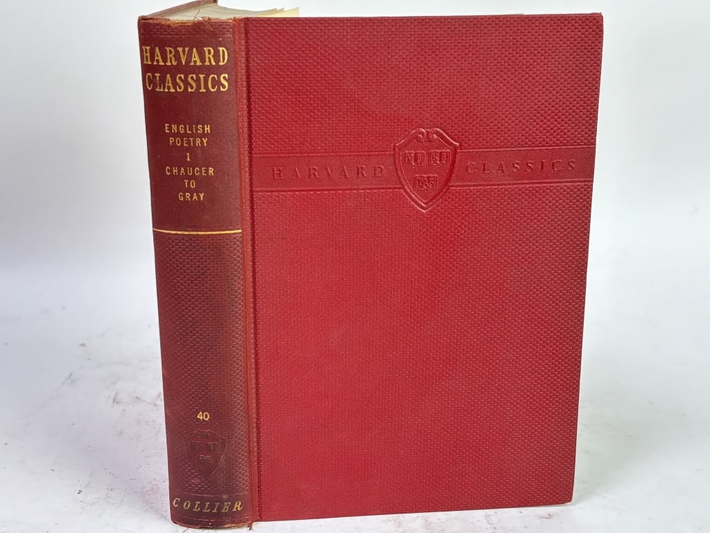 1938 Harvard Classics: English Poetry Vol. I: 1938 Harvard Classics: English Poetry Vol. I, Vol. XL, 8.75in by 5.75in