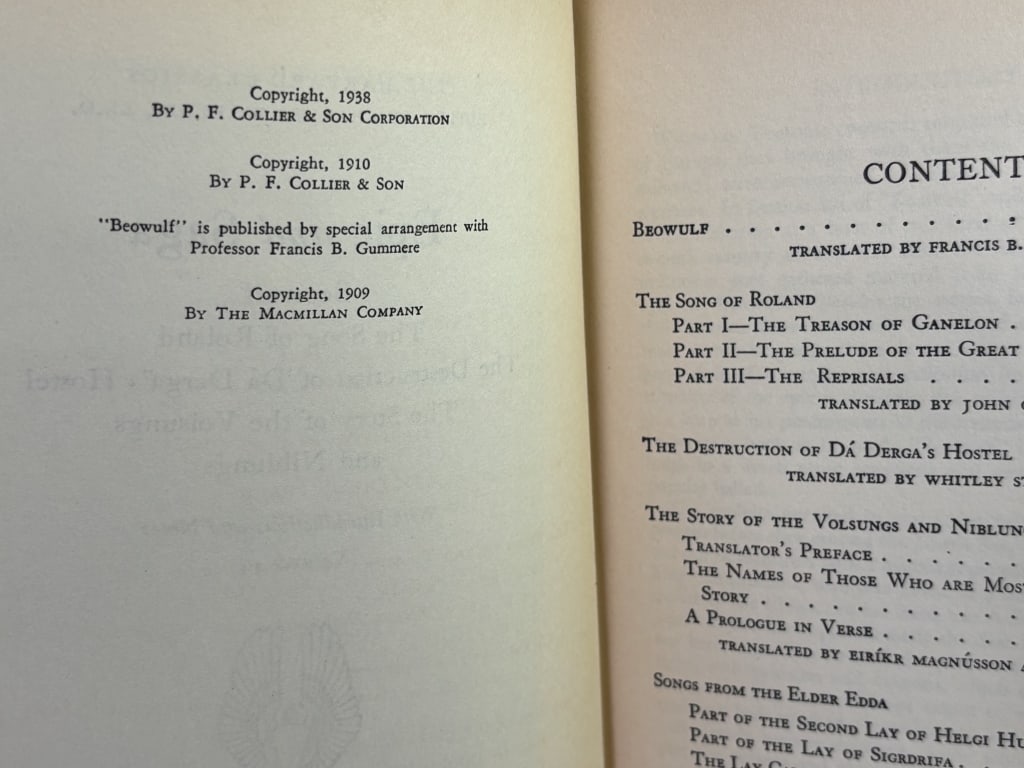 1938 Harvard Classics: Epic and Saga - 5