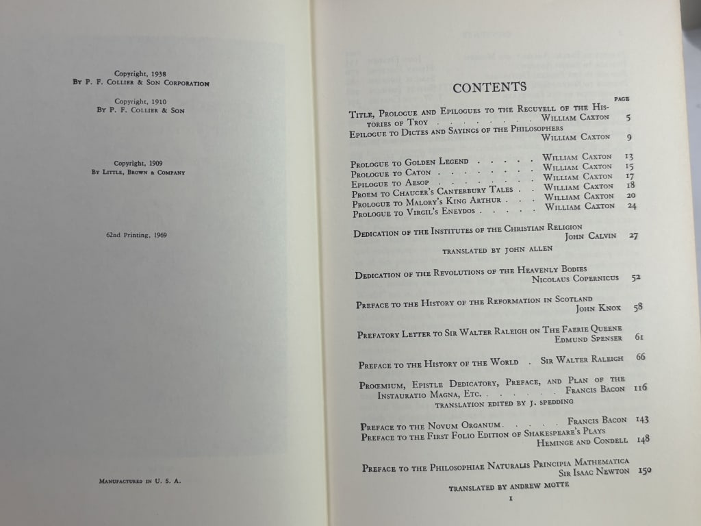 1969 The Harvard Classics: Famous Prefaces - 4