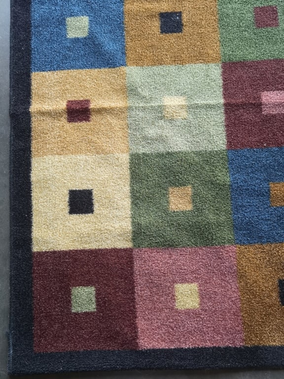 Small Color Block Rug - 2