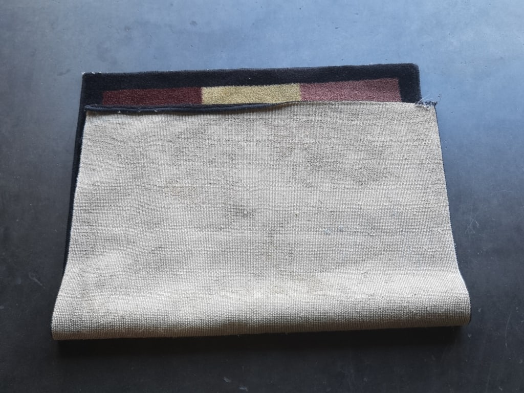 Small Color Block Rug - 3