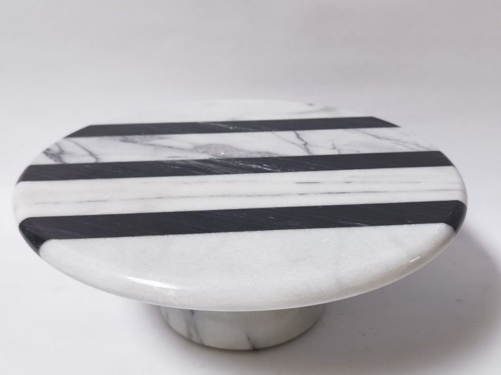 Marble Pedestal Cake Stand - 2