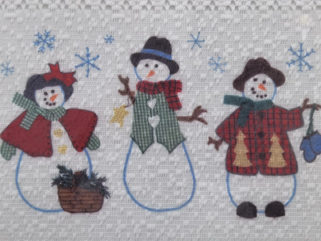 Embroidered Snowman Decor - 2