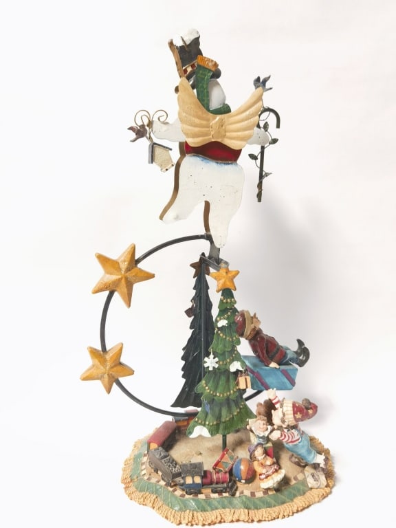 Costco Holiday Snowman Pendulum Swing - 5