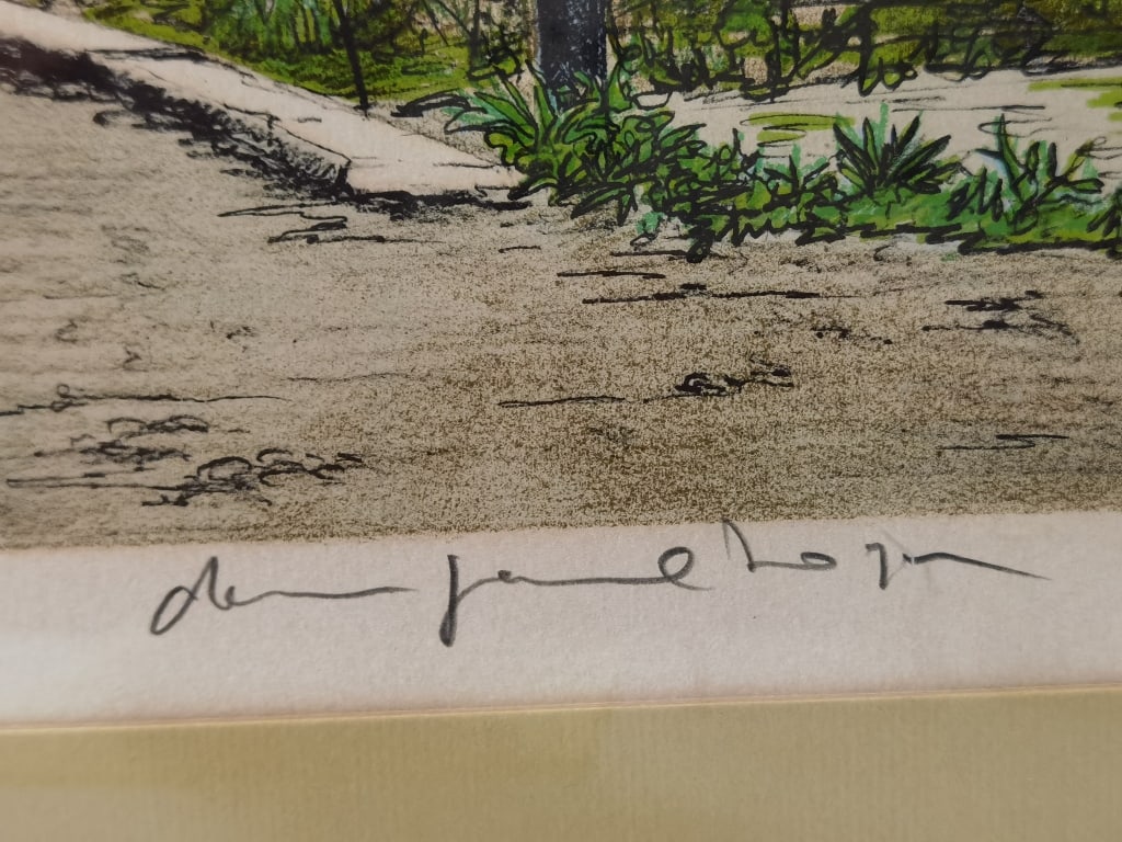 Limited Ed. Signed Landscape Etching Print - 5