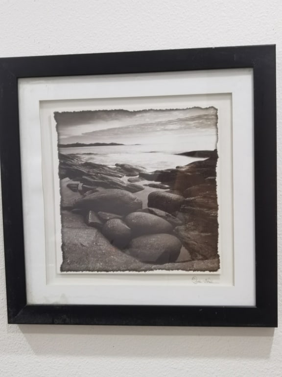 Signed Black & White Photo Print: Signed Black & White Photo Print, 19.5in