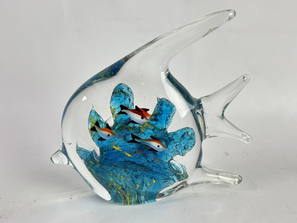 Vintage Murano Italy Aquarium Art Glass Fish (1 of 3)