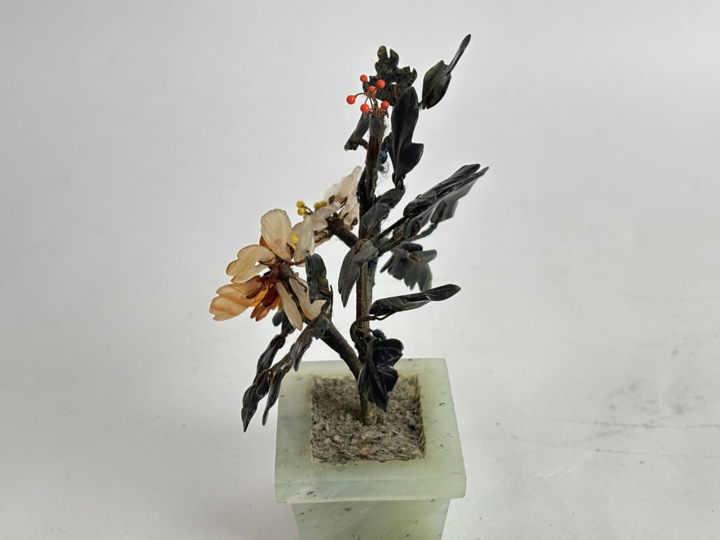 Vintage Chinese Jade Tree - 2