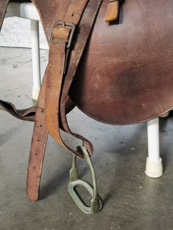Vintage Leather Saddle - 2