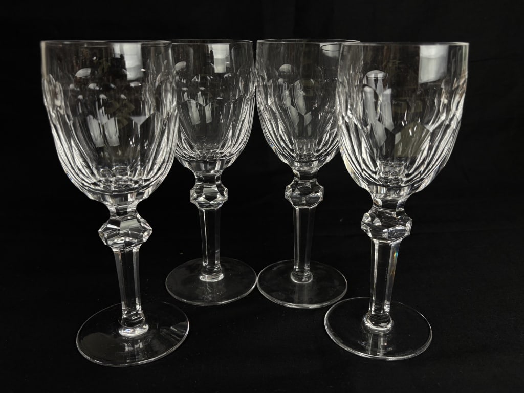 (4) Waterford Crystal Curraghmore (Cut) Claret Win (1 of 5)