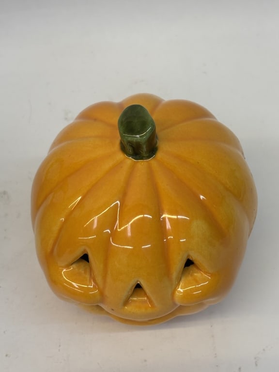 Porcelain Halloween Pumpkin - 2