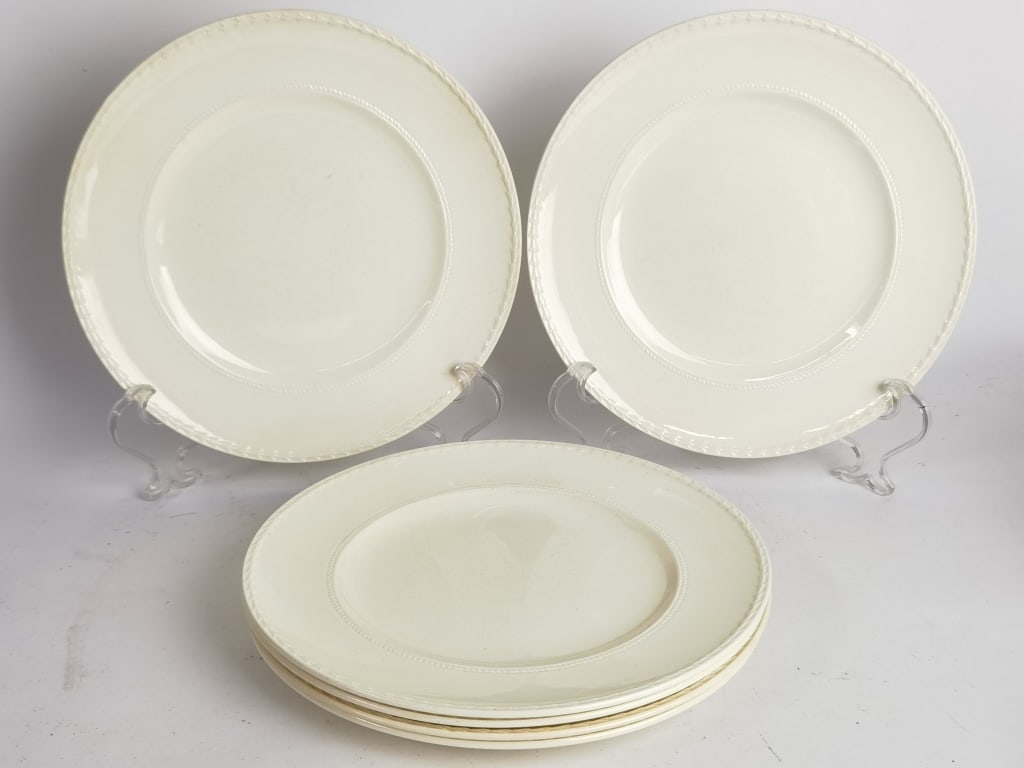 (6) Vintage Wedgwood Porcelain Colonial Plates: (6) Vintage Wedgwood Porcelain Colonial Plates, 8.25in