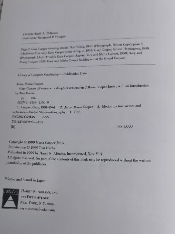 1999 Gary Cooper Off Camera - 4