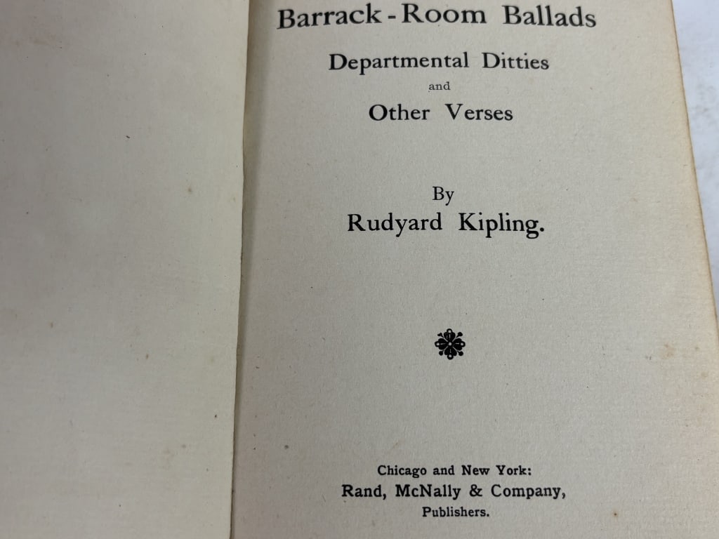 1892 Barrack-Room Ballads - 3