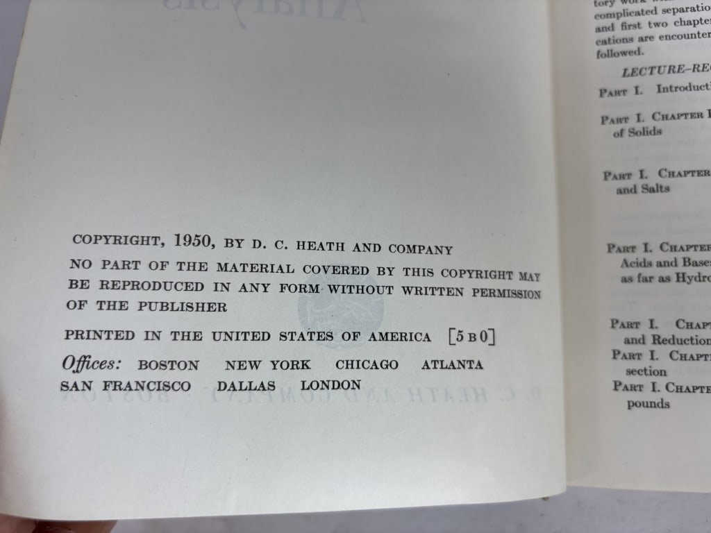1950 Semimicro Qualitative Analysis - 4